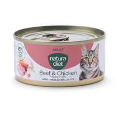 Natura Diet Cat Adult Beef & Chicken (Boîtes) - 24 x 85 gr