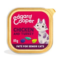 Edgard & Cooper Cat Chicken & Turkey Senior (Boîtes) - 16 x 85 gr