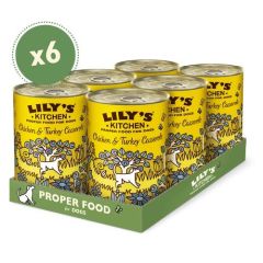 Lily's Kitchen Chicken & Turkey Casserole Tin 6X400 Gr (Expédition 3 - 5 jours)