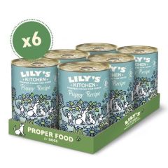 Lily's Kitchen Puppy Recipe With Turkey, Duck & Kale Tin 6X400 Gr (Expédition 3 - 5 jours)