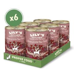 Lily's Kitchen Venison & Wild Boar Terrine Tin 6X400 Gr (Expédition 3 - 5 jours)