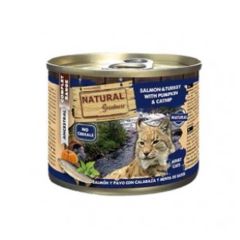 Natural Greatness Cat Saumon et dinde avec potiron et menthe (boîtes) 200g x 6