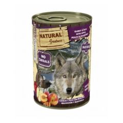 Natural Greatness Dog Lapin & Canard avec Pomme, Pêche & Camomille (Boîtes) 400g x 6