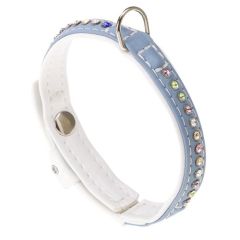 Collier Chien Ferplast Lux Blanc Turquesa