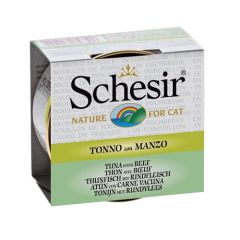 Le produit Schesir Chat Thon et Filets de Boeuf (boîtes)