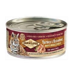 Carnilove Cat Adult Turkey & Reindeer (Boîtes) - 12 x 100 gr