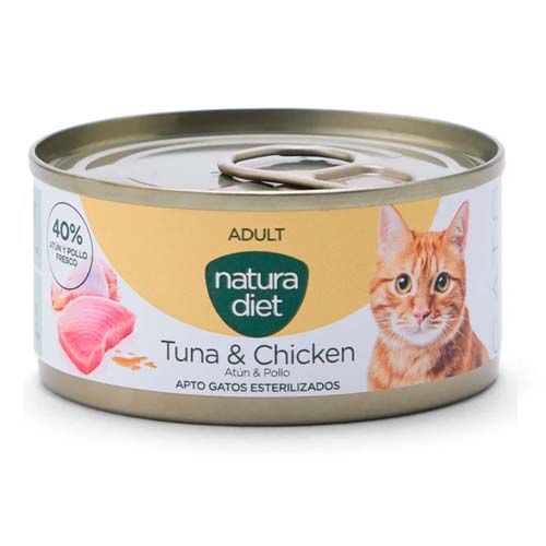 Natura Diet Cat Adult Tuna & Chicken (Boîtes) - 24 x 85 gr