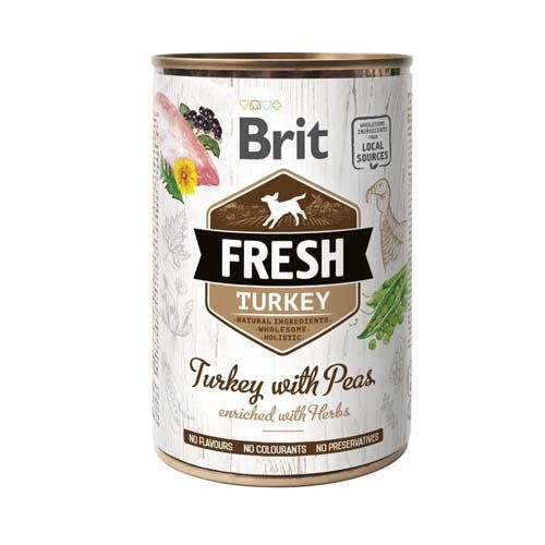 Brit Fresh Turkey Peas (Boîtes) - 6 x 400 gr