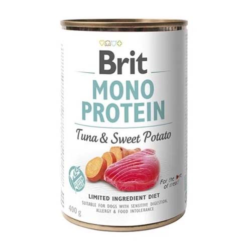 Brit Mono Protein Tuna & Sweet Potato (Boîtes) - 6 x 400 gr