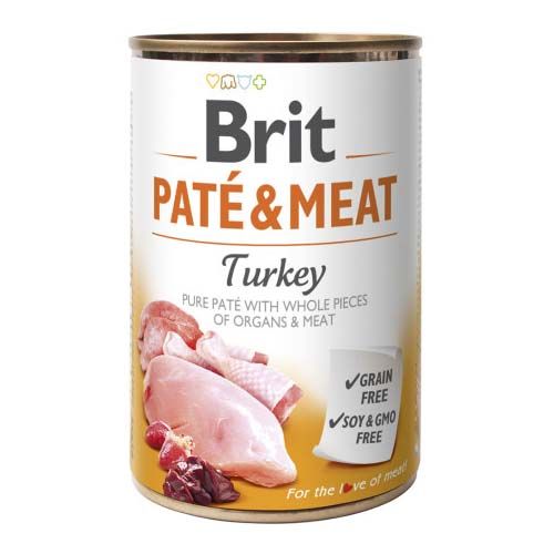 Brit Pate & Meat Turkey (Boîtes) - 6 x 400 gr