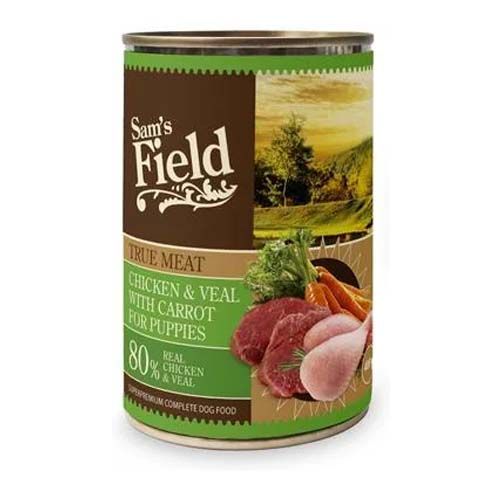 Sam's Field True Meat Chicken & Veal Puppy (Boîtes) - 6 x 400 gr