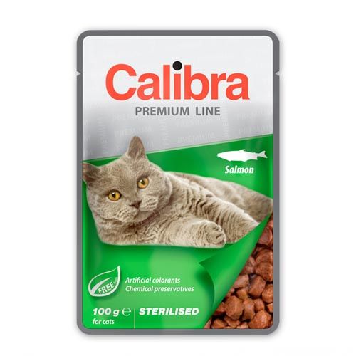 Calibra Cat Sterilised Salmon (Sachets) 24 x 100 gr