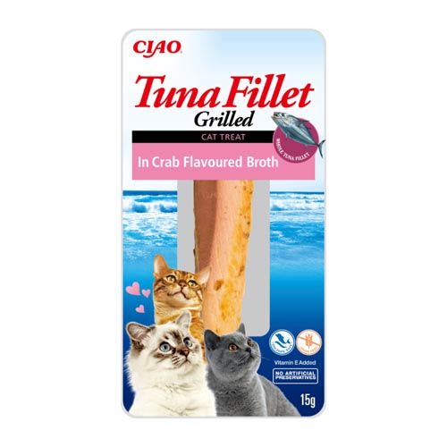 Churu Cat Tuna Fillet in Crab Broth - 12 x 15 gr (Expédition 3 - 5 jours)