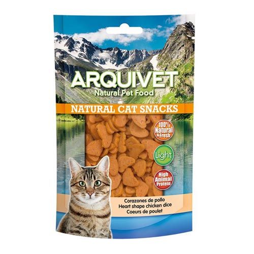 Snack Chat - Cœurs De Poulet - 50Gr Arquivet