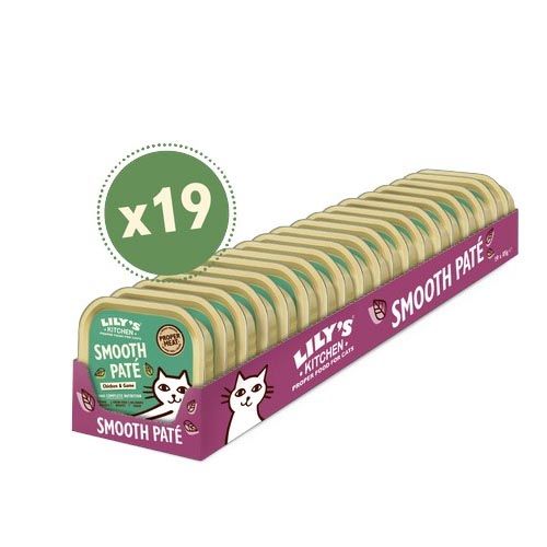 Lily's Kitchen Smooth Paté For Cats Chicken & Game 19X85 Gr (Expédition 3 - 5 jours)
