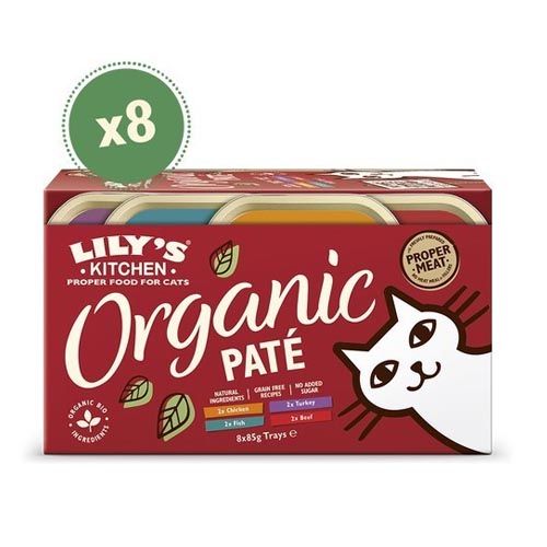 Lily's Kitchen Organic Paté Selection Multipack 8X85 Gr (Expédition 3 - 5 jours)