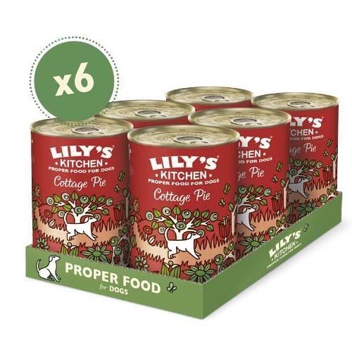 Lily's Kitchen Cottage Pie Tin 6X400 Gr (Expédition 3 - 5 jours)