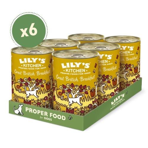 Lily's Kitchen Great British Breakfast Tin 6X400 Gr (Expédition 3 - 5 jours)