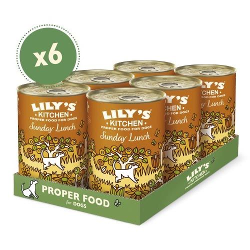 Lily's Kitchen Sunday Lunch Tin 6X400 Gr (Expédition 3 - 5 jours)