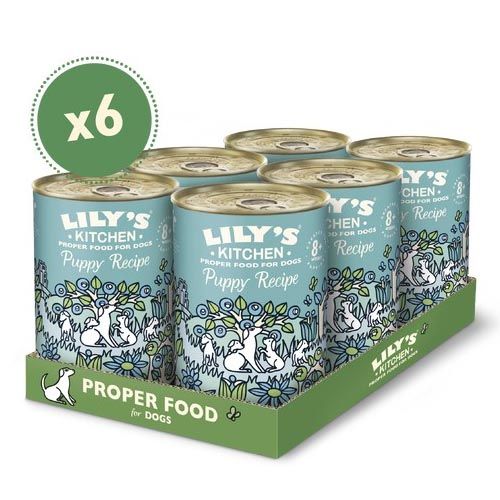 Lily's Kitchen Puppy Recipe With Turkey, Duck & Kale Tin 6X400 Gr (Expédition 3 - 5 jours)
