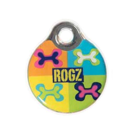 Plaque d'identification chien Rogz Popart