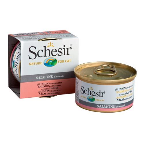 Schesir Saumon au naturel pour chat(Boîtes)