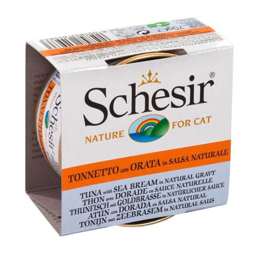 Schesir Gato Atún con Dorada en salsa natural (Boîtes)