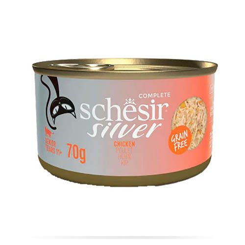 Schesir Gato Silver Filetes de Pollo (Boîtes)