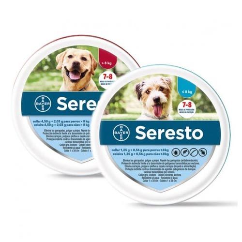 Collier antiparasitaire Seresto pour chiens