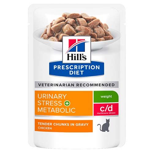 Hill's Feline C/D Urinary Stress + Metabolic(Sachets)