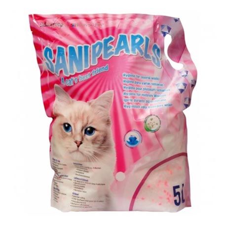 Litière pour chat Sanipearl Pink Silica